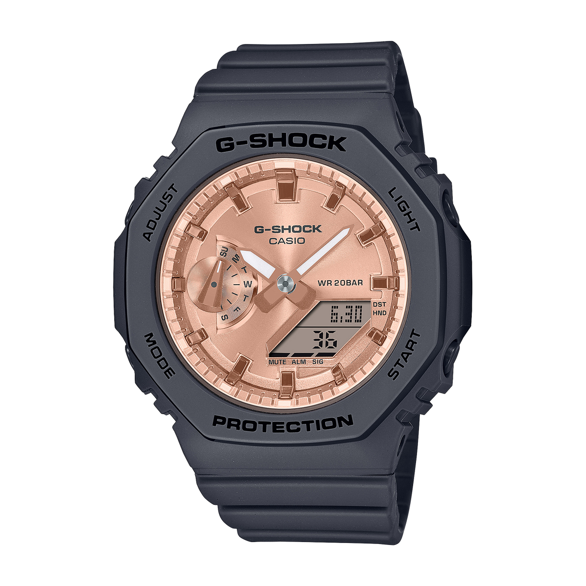 G-Shock Analog Digital DUO Mid Black Resin Band Watch GMAS2100MD-1A