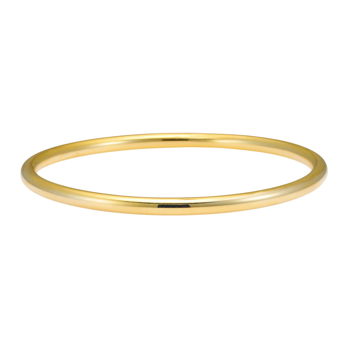 Gold Vermeil Icon 14k Gold Vermeil Plain Thick Bangle 63mm GVB0006Y GVB0006Y front packshot