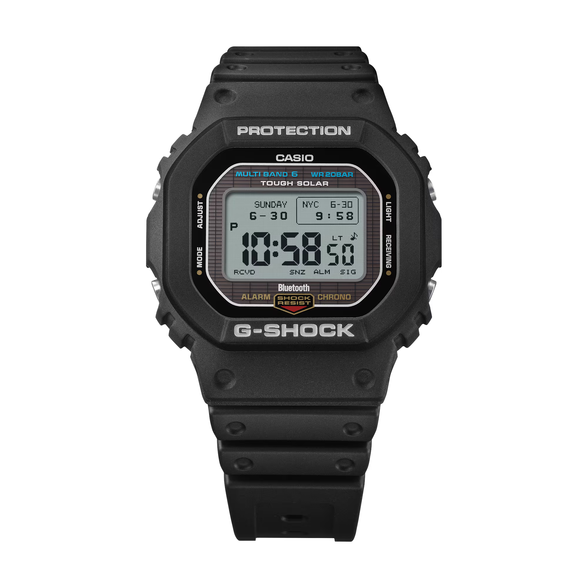G-Shock Digital White Dial Black Resin Band Watch GWBX5600-1D