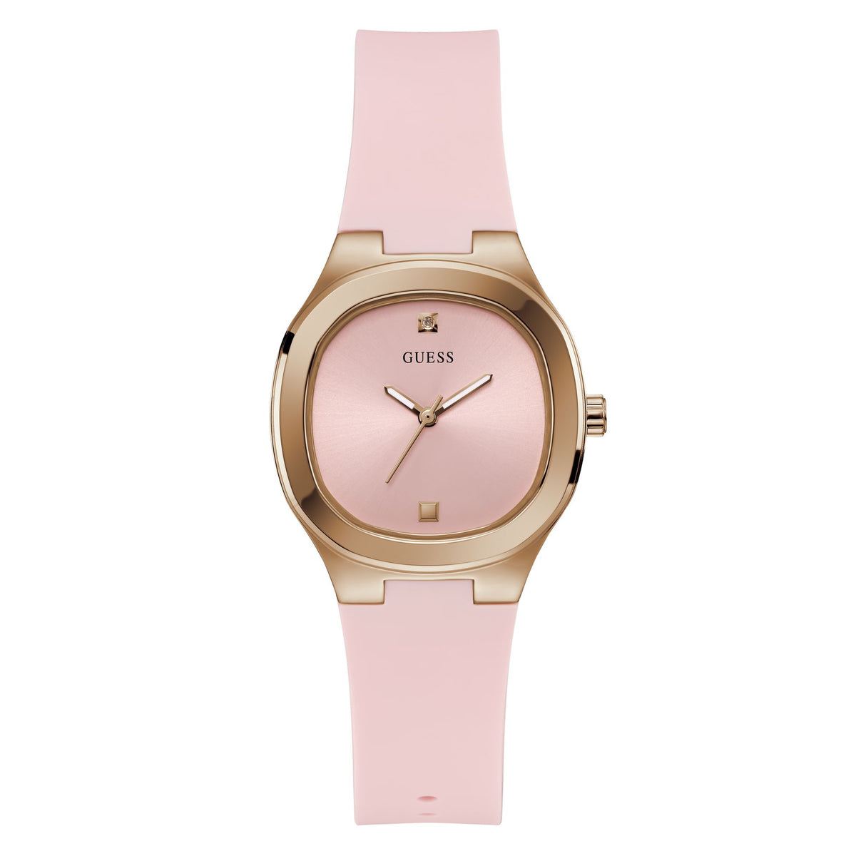 Guess Eve Dress Pink Rose Gold Tone Watch GW0658L2