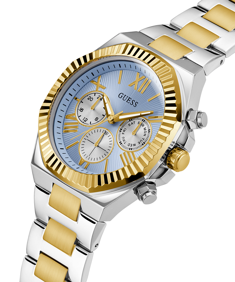 Guess Equity Mens Two-Tone Multi-function Watch GW0703G3