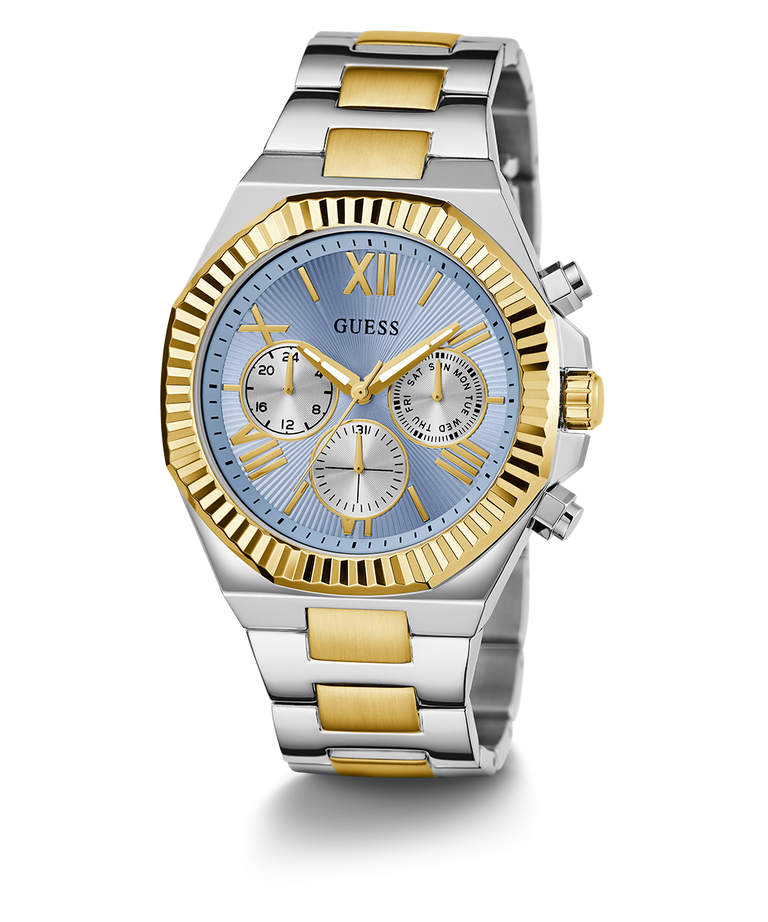 Guess Equity Mens Two-Tone Multi-function Watch GW0703G3