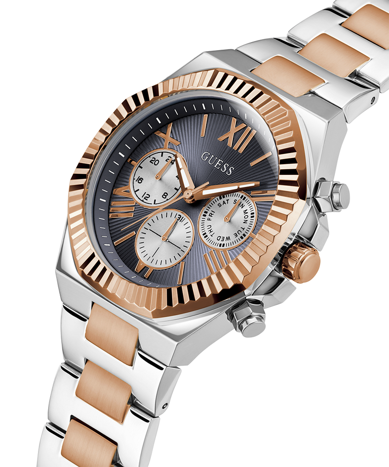 Guess Equity Mens Two-Tone Multi-function Watch GW0703G4