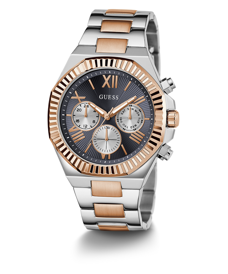 Guess Equity Mens Two-Tone Multi-function Watch GW0703G4