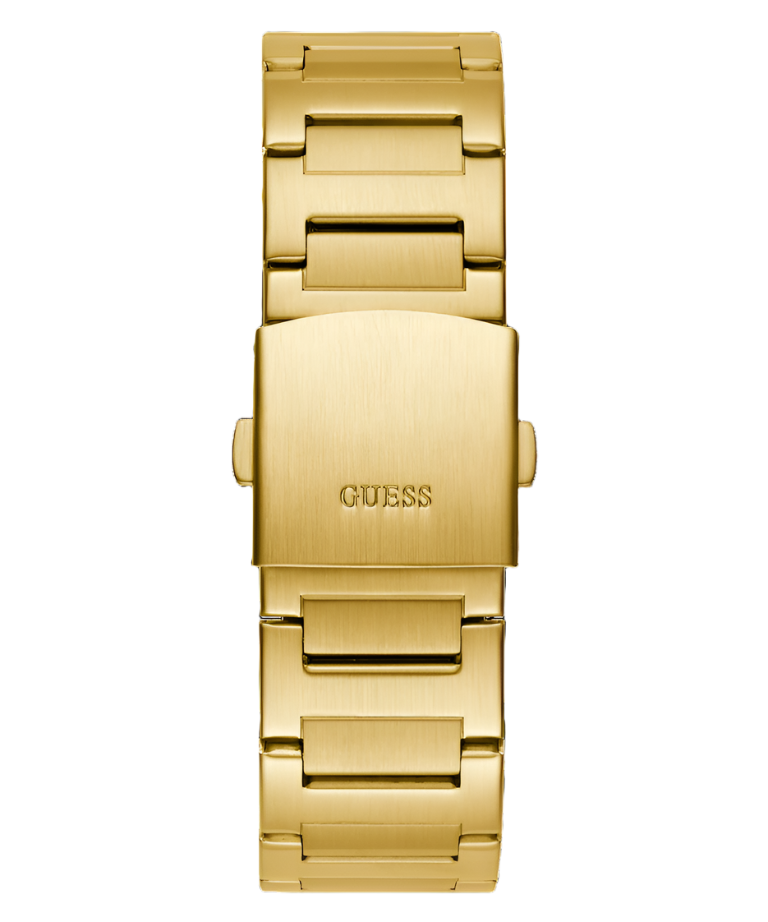 Guess Jet Black Dial Gold Bracelet Multi-function GW0795G4