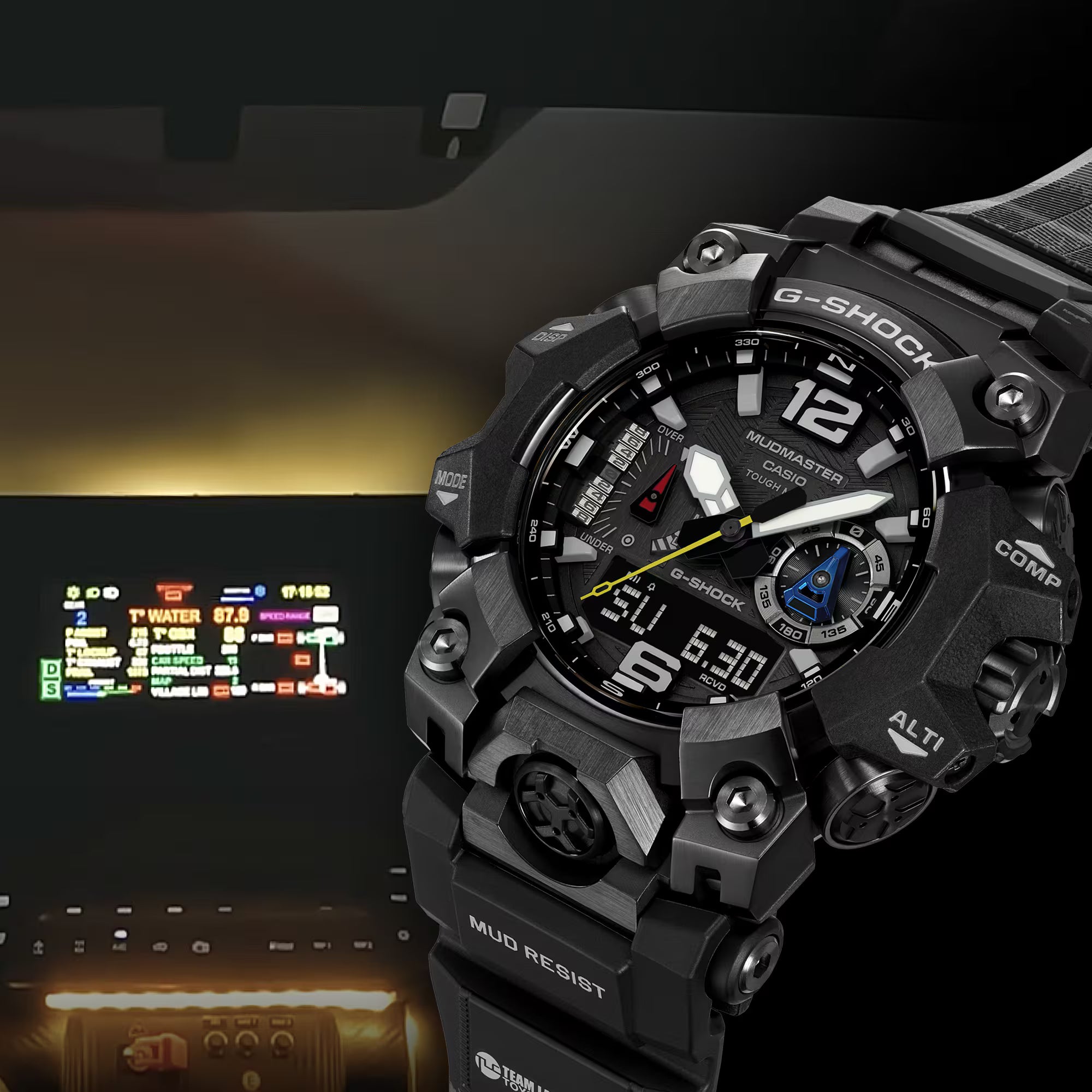 G-Shock Master of G-Land Mudmaster TEAM LAND CRUISER TOYOTA AUTO BODY Collab Watch GWGB1000TLC-1A