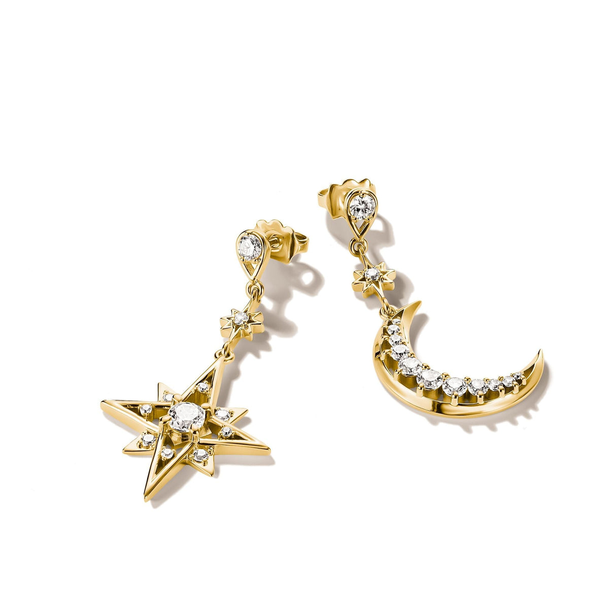 Thomas Sabo Earrings moon and star with zirconia TH2379MY TH2379MY view 4