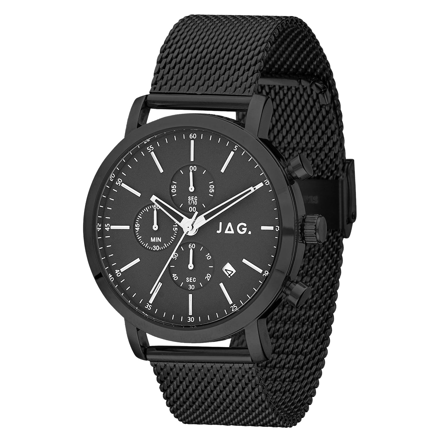 Jag Cabarita Black Alloy 44mm Mens Watch Australian Design 2024