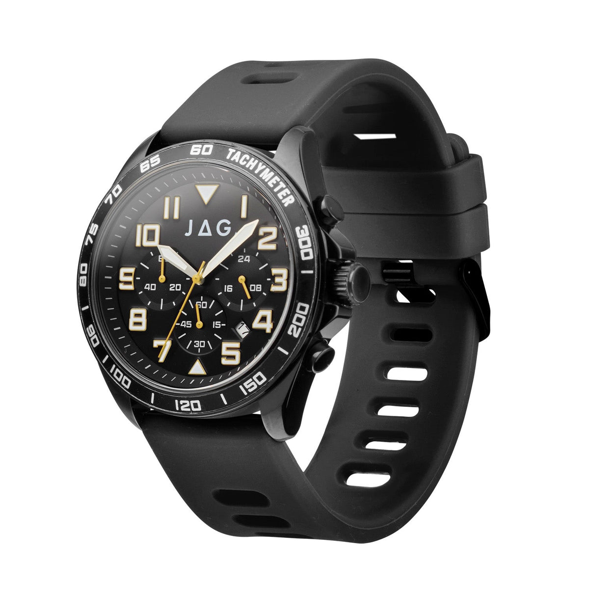 JAG Beachport Mens Black Dial 46mm Black Watch J3012