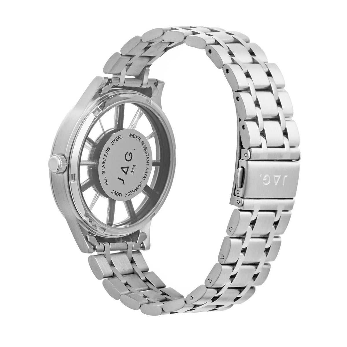 JAG Gerroa Mens Blue Dial 43mm Silver Watch J3019A