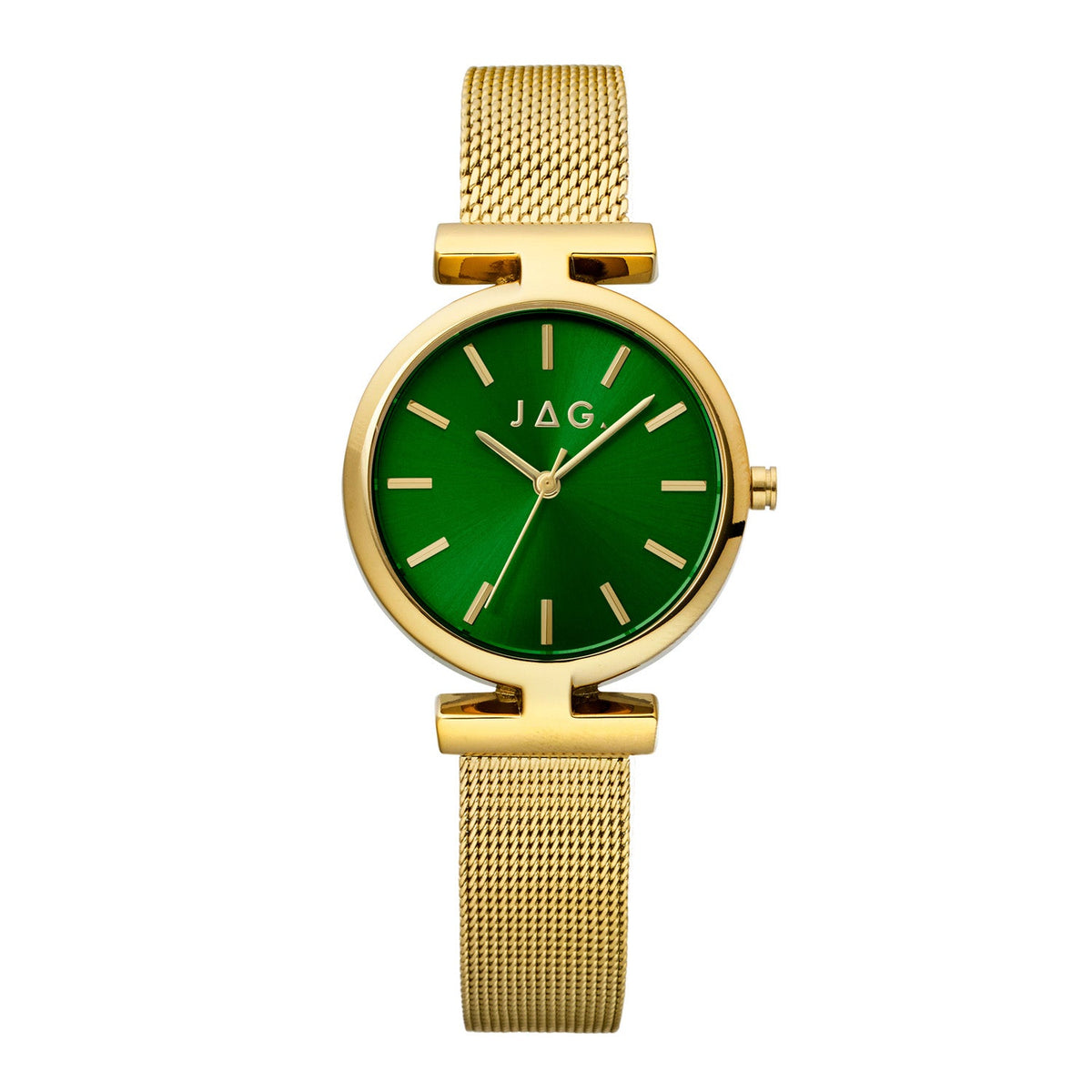 JAG Mudgee Womens Green Dial 35mm Gold Watch J3035A