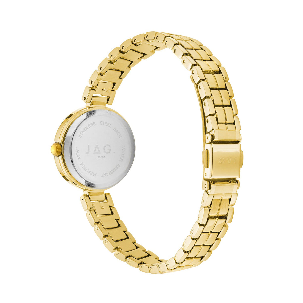 Jag Kelly Green Dial Gold Steel Womens Watch J3058A view 2