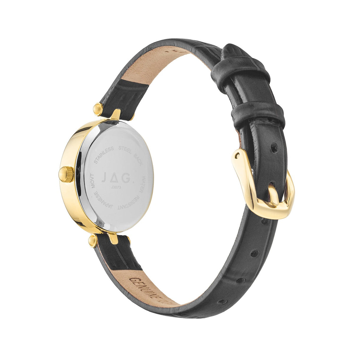 Jag Emilie Green Dial Black Leather Womens Watch J3073 view 2