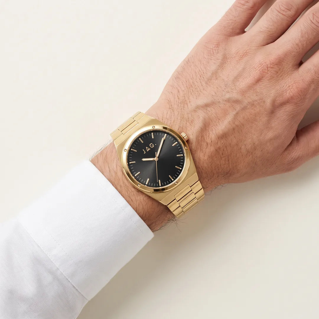 Jag Arlo Black Dial Gold Steel Mens Watch J3110A view 5