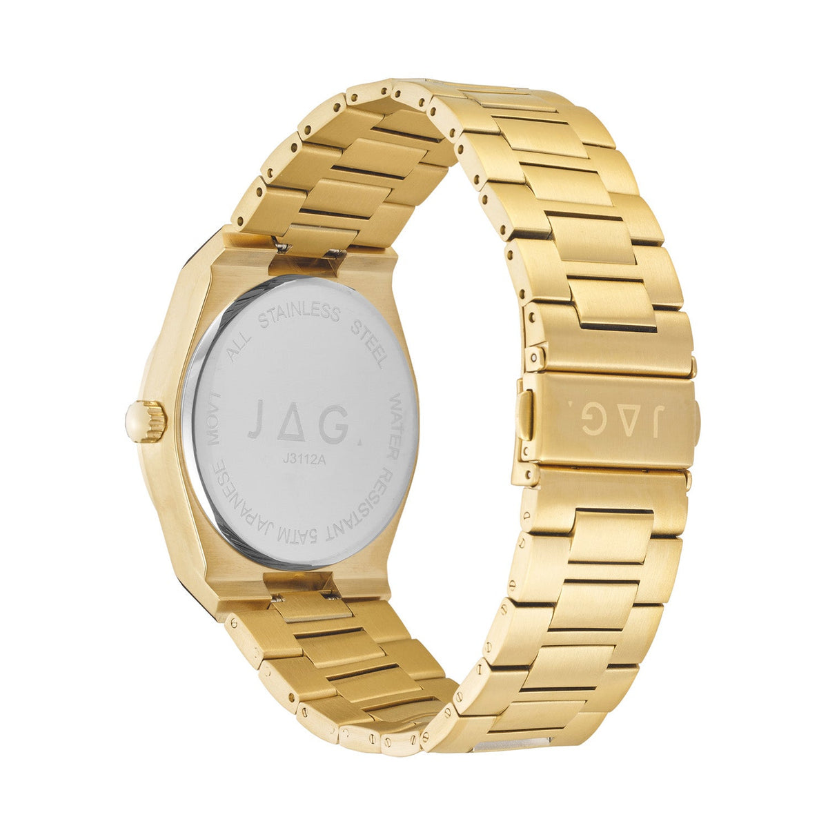 Jag Arlo Green Dial Gold Steel Mens Watch J3112A view 2
