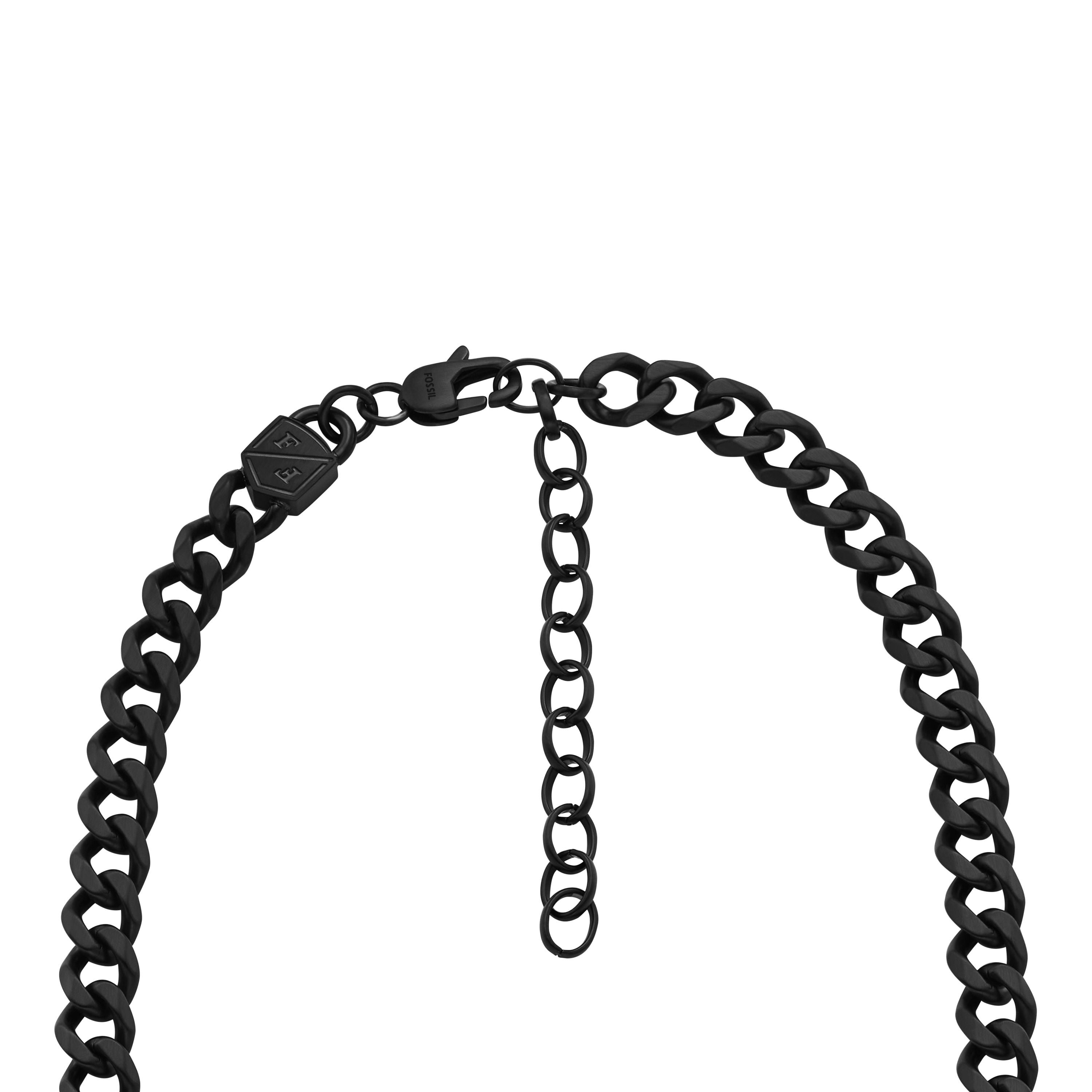 Fossil Jewelry Black Necklace JF04613001