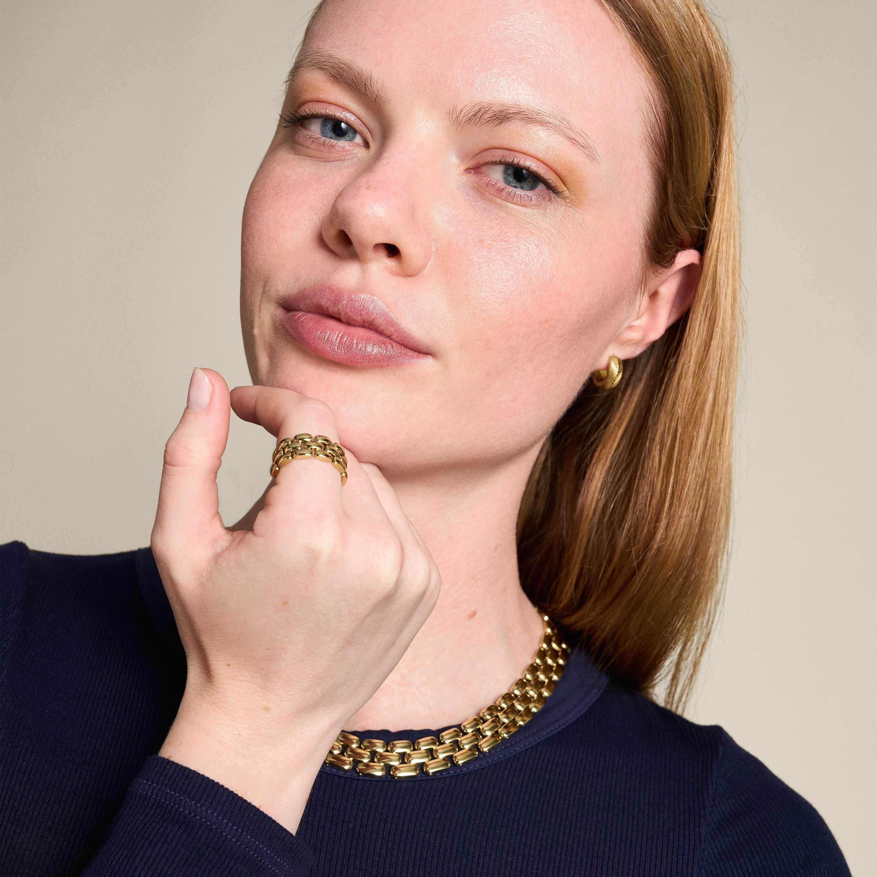 Fossil Arden Gold Necklace JF04783710