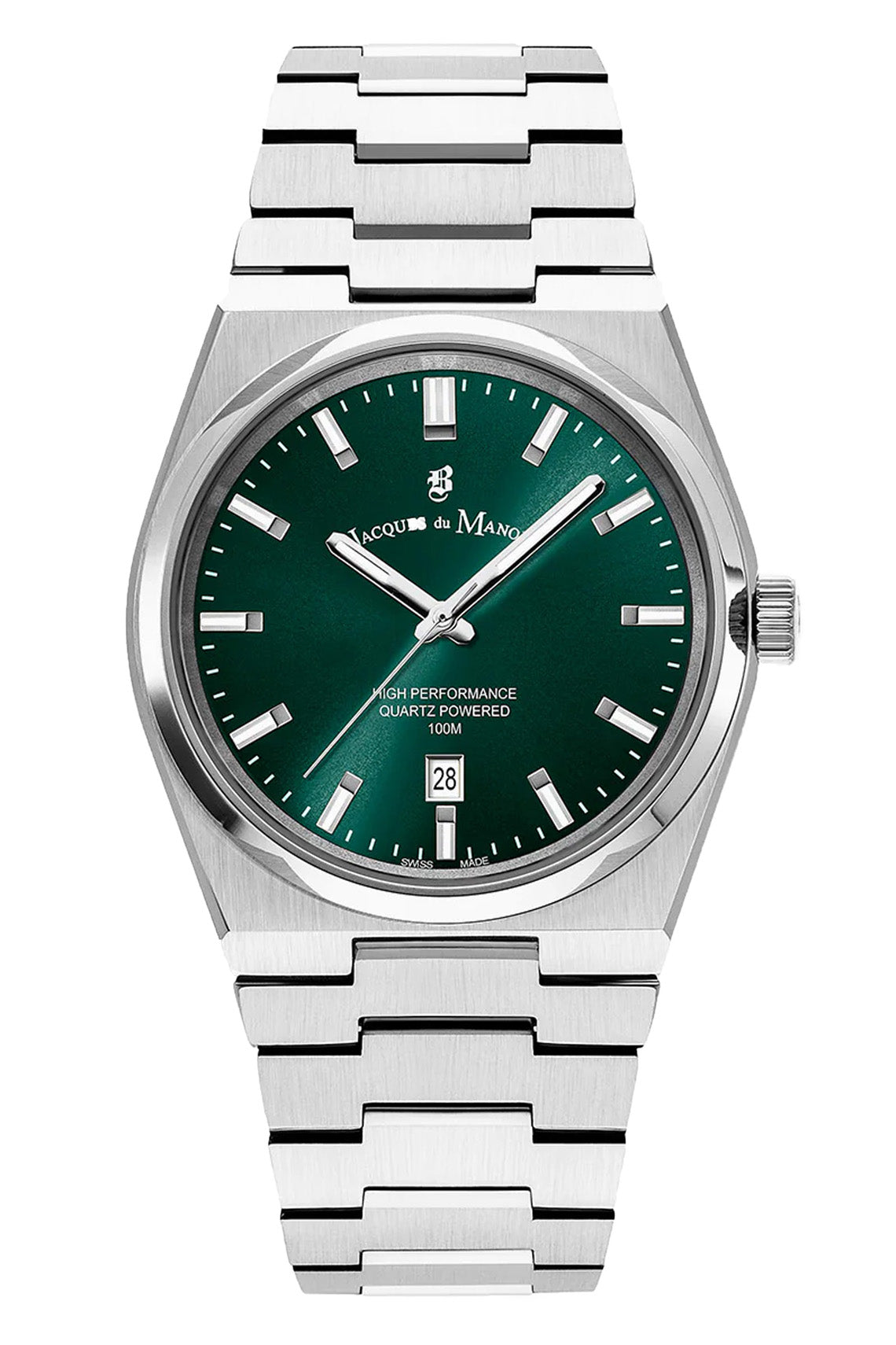 JDM Horizon Gents 41mm 100m Green Dial Stainless Steel Strap Watch