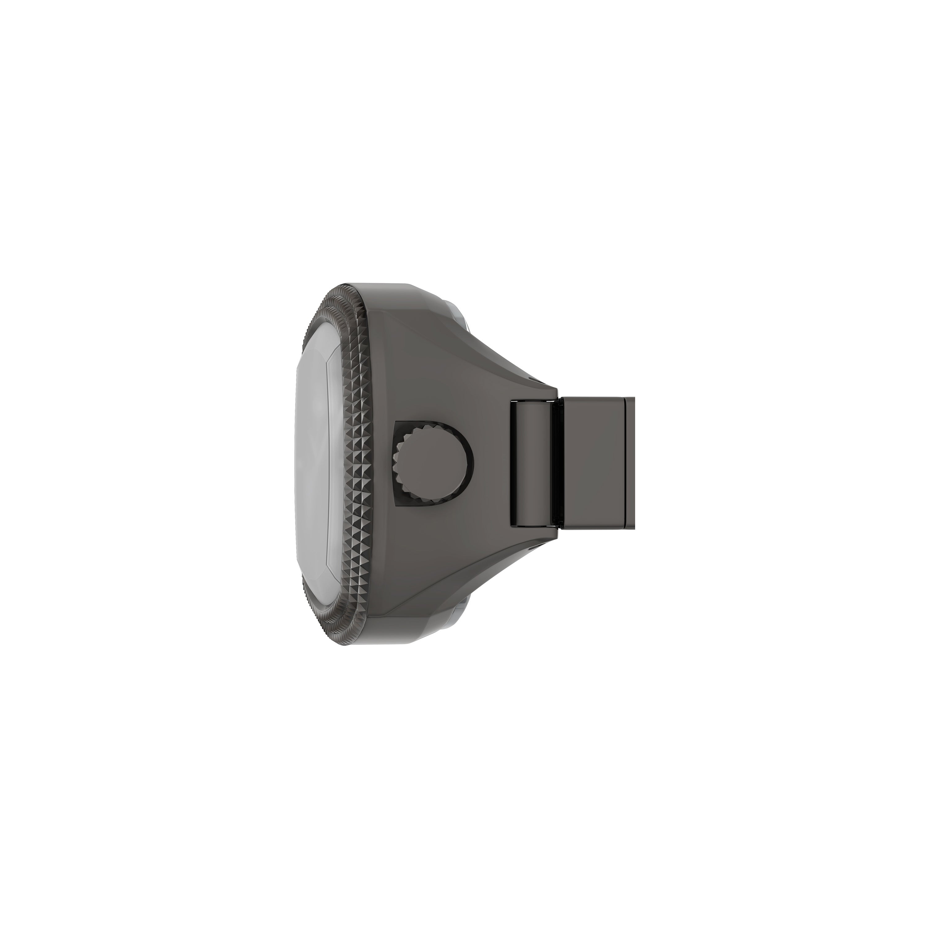 Fossil Machine Luxe Black Dial Gunmetal Stainless Steel Watch Ring LE1212