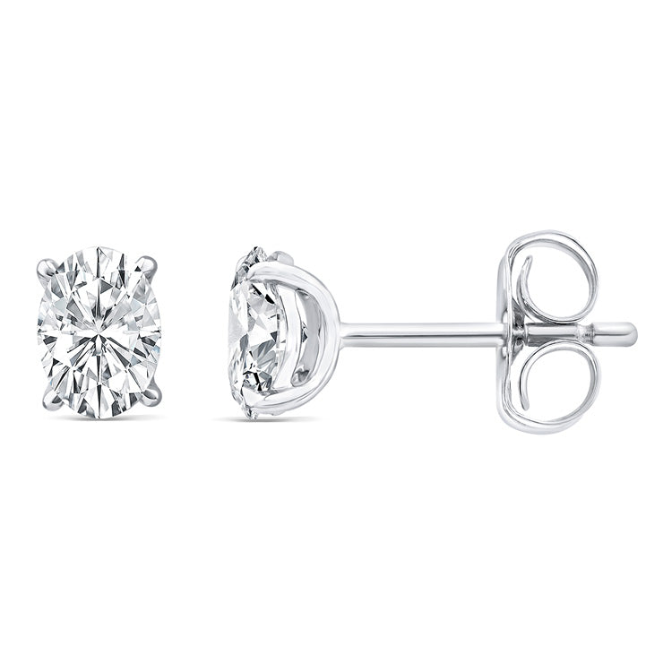 1.00ct Lab Grown Diamond Earrings in 9K White Gold