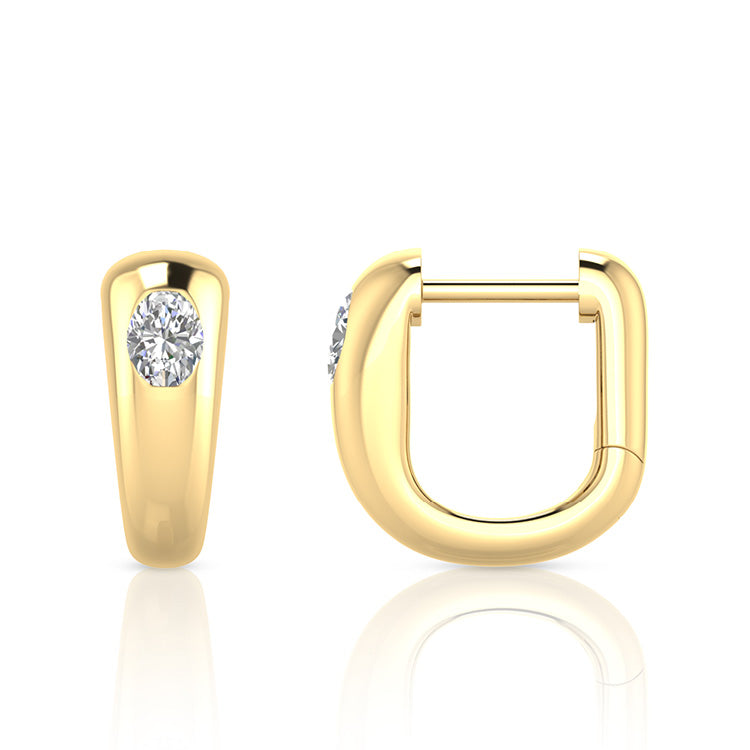 0.20ct Lab Grown Diamond Earrings in 9K Yellow Gold