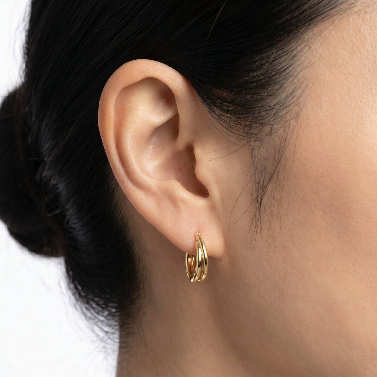 22K Gold Vermeil 16mm Hoop Earrings