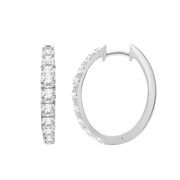 1.50ct Lab Grown Diamond Earrings in 9K White Gold