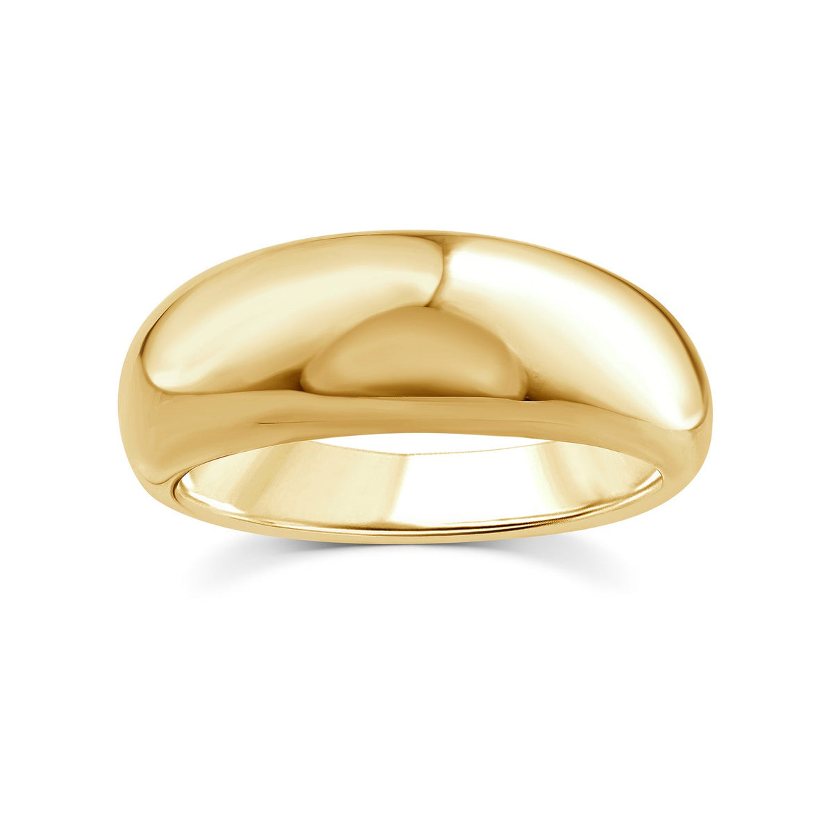 22K Gold Vermeil Dome Ring