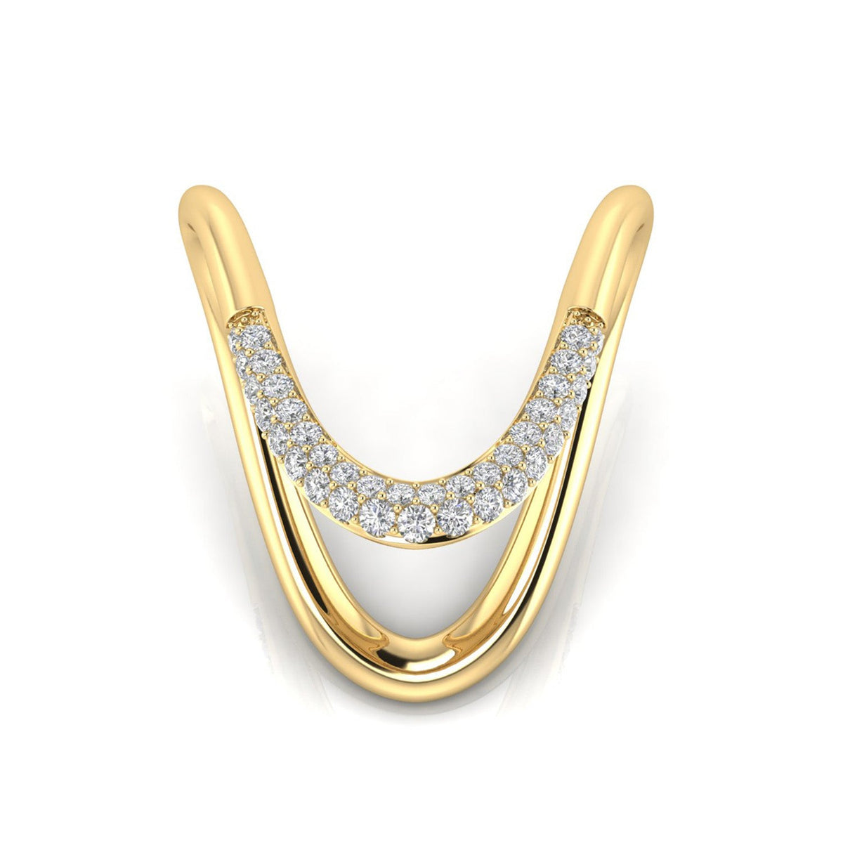 22K Gold Vermeil 0.33ct Lab Grown Diamond Ring