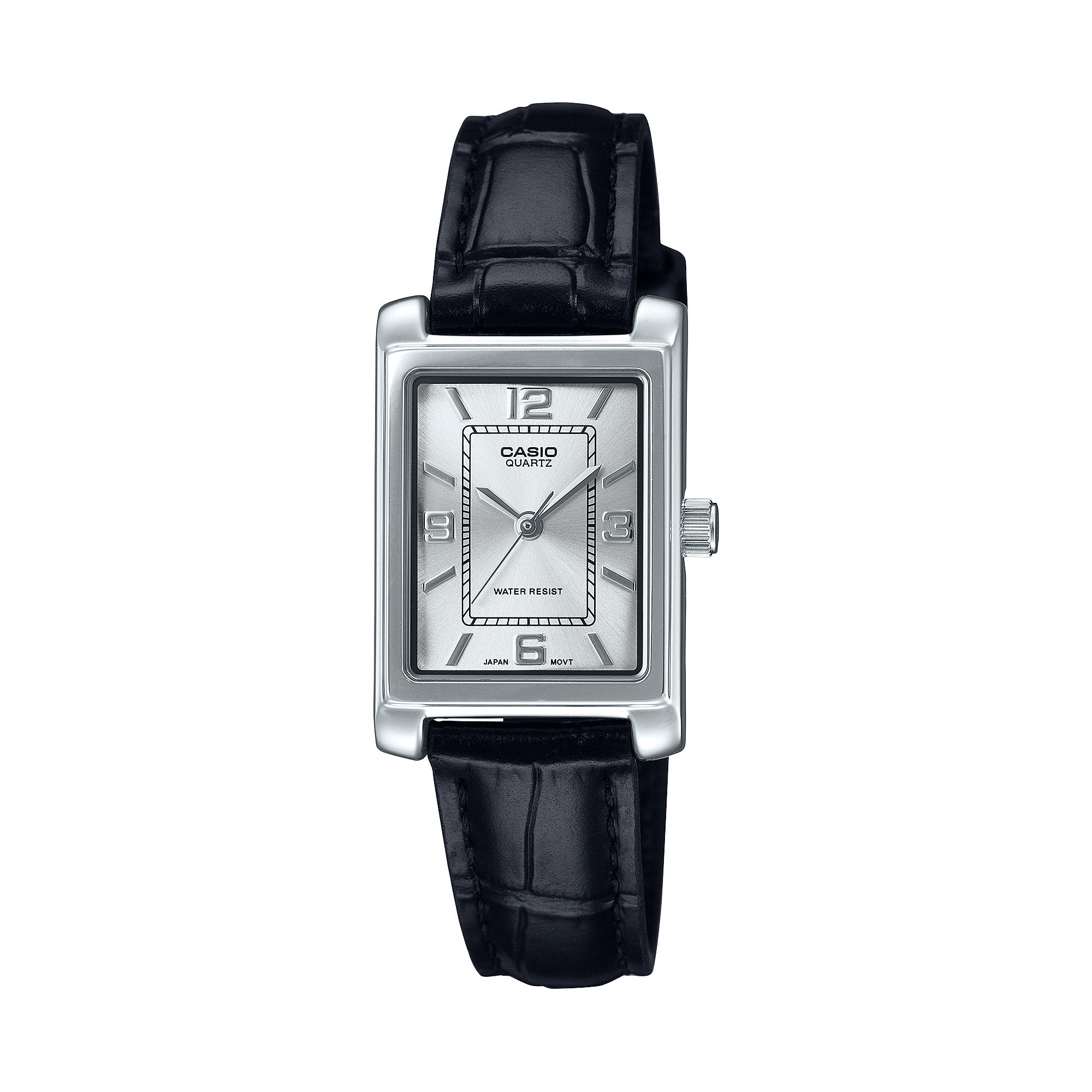 Casio Standard Ana Tunneau Black Leather Strap Watch LTP1234LL-7A