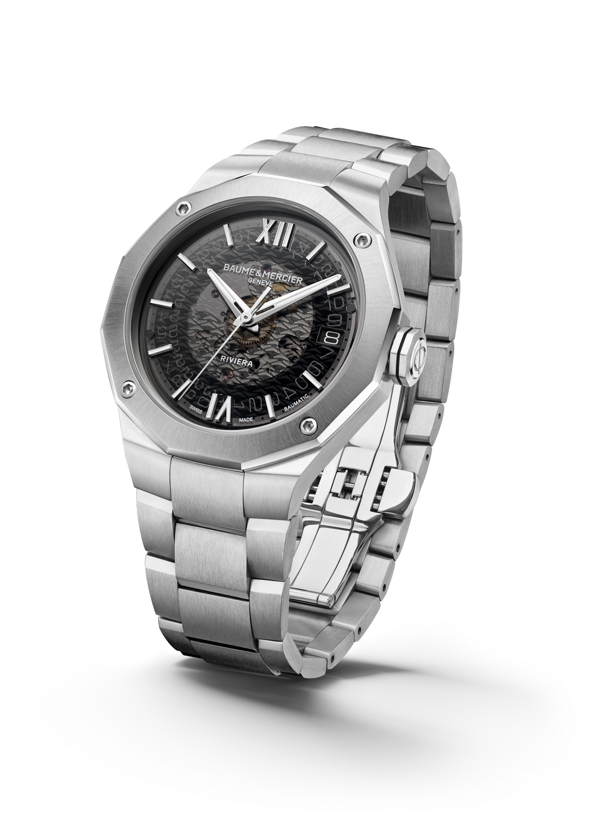 Baume & Mercier Riviera Automatic Watch Date Display - 39mm