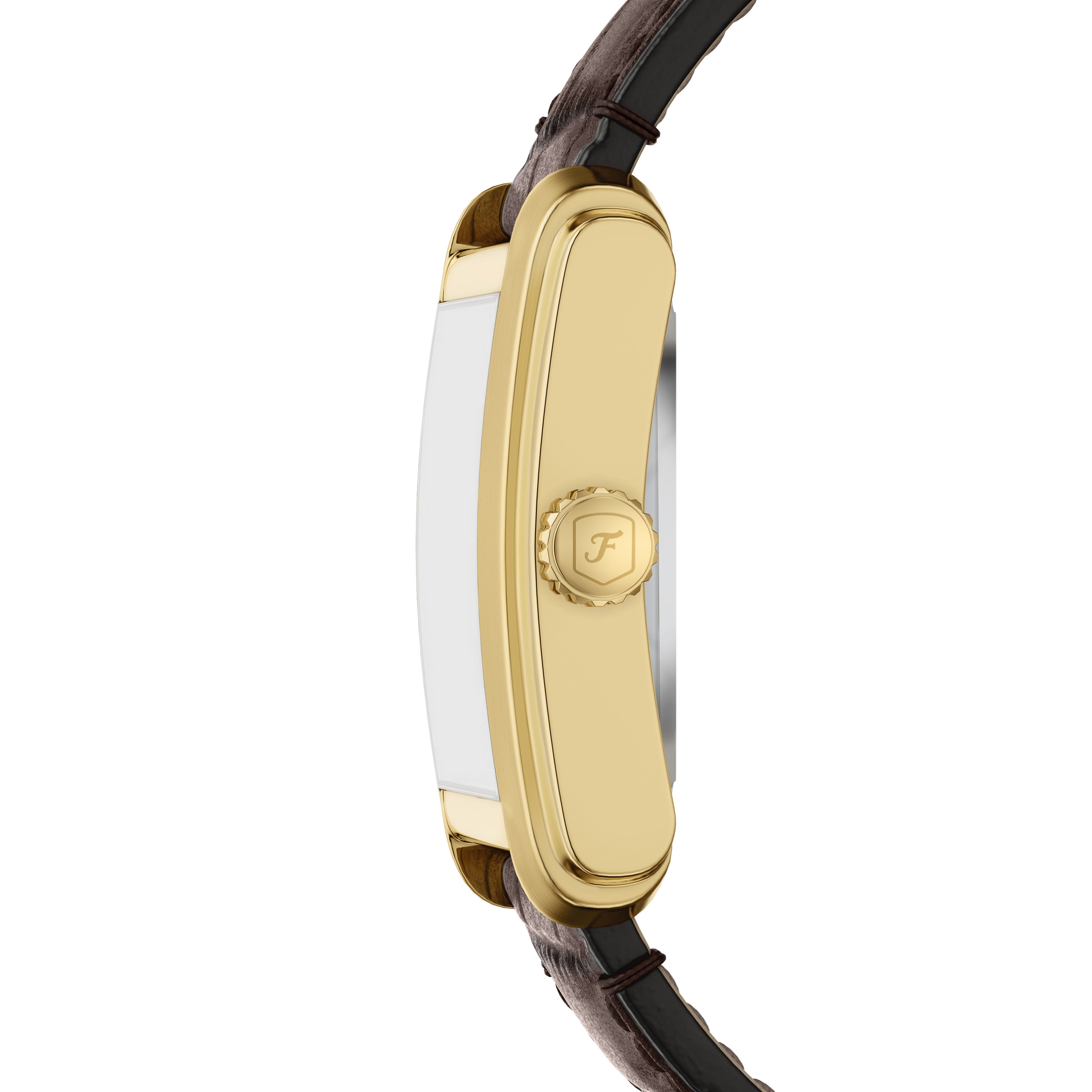 Fossil Carraway Automatic Brown Croco Leather Watch ME3271