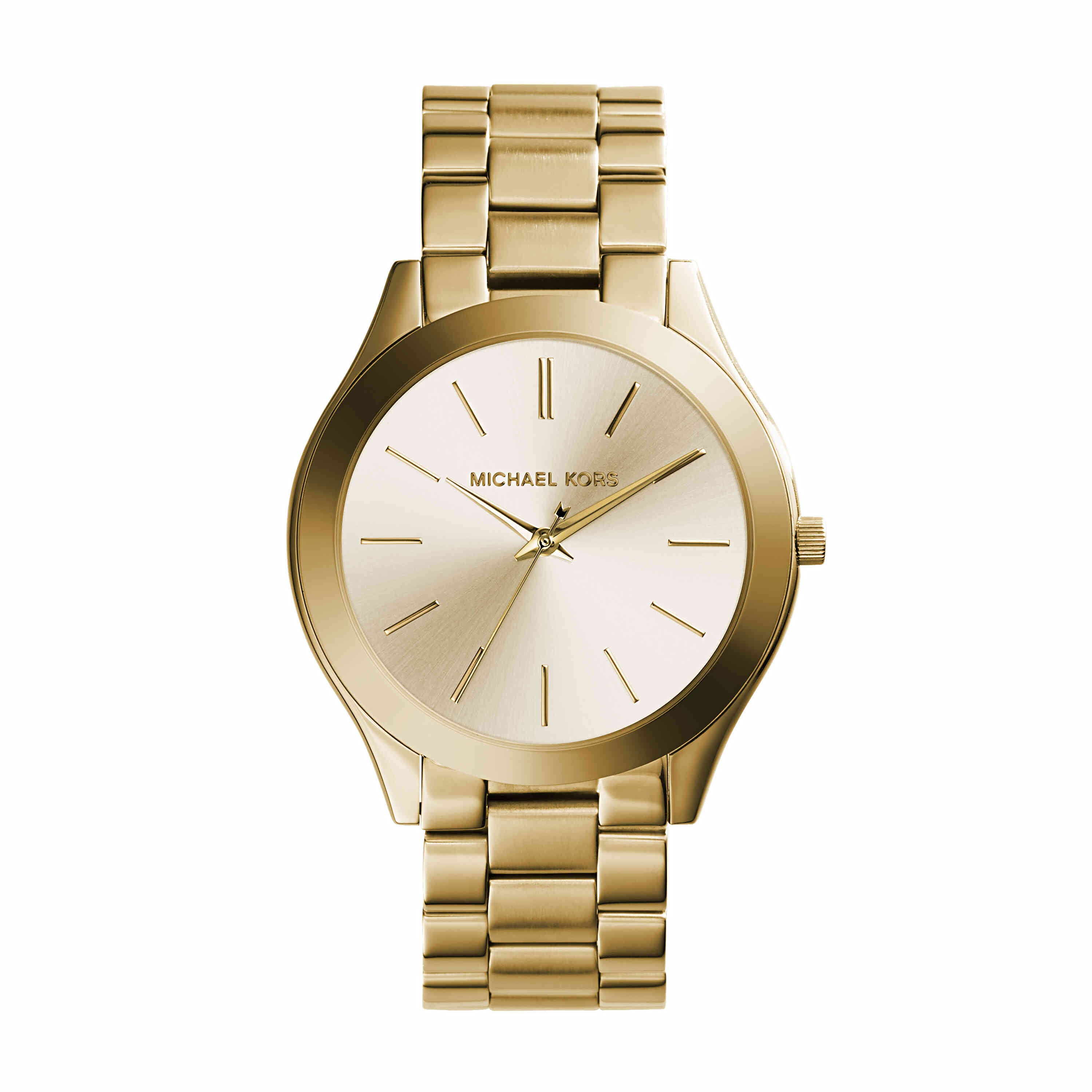 Michael Kors Slim Runway Gold Stainless Steel Watch MK3179