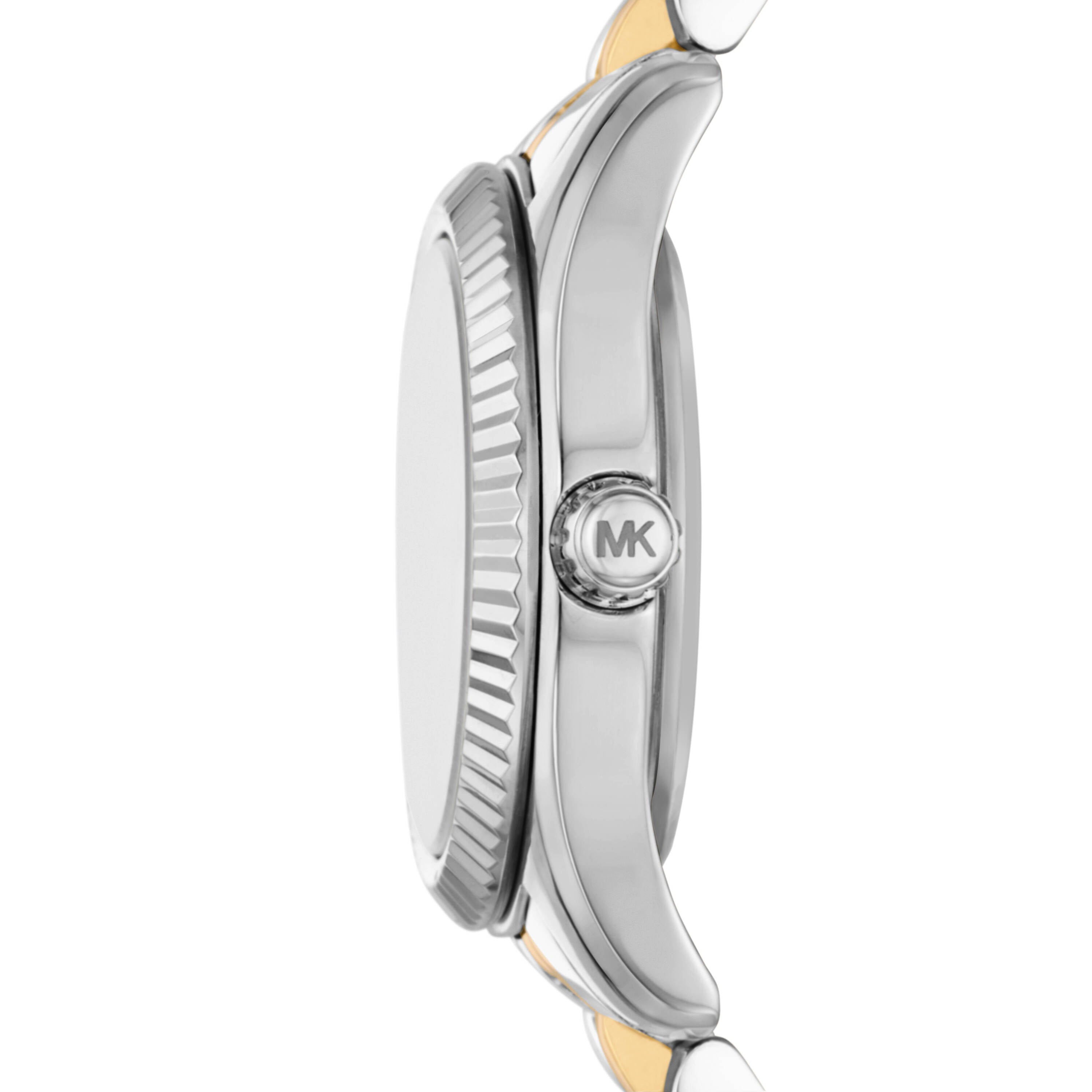 Michael Kors Lexington Silver Dial Two Tone Stainless Steel Watch MK4740