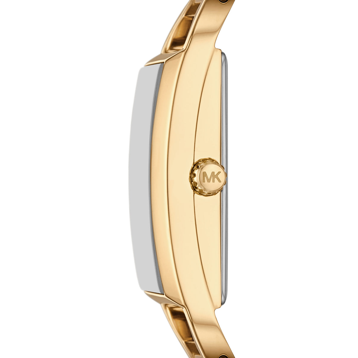 Michael Kors Mini Empire Pave Gold Stainless Steel Bangle Watch MK4840