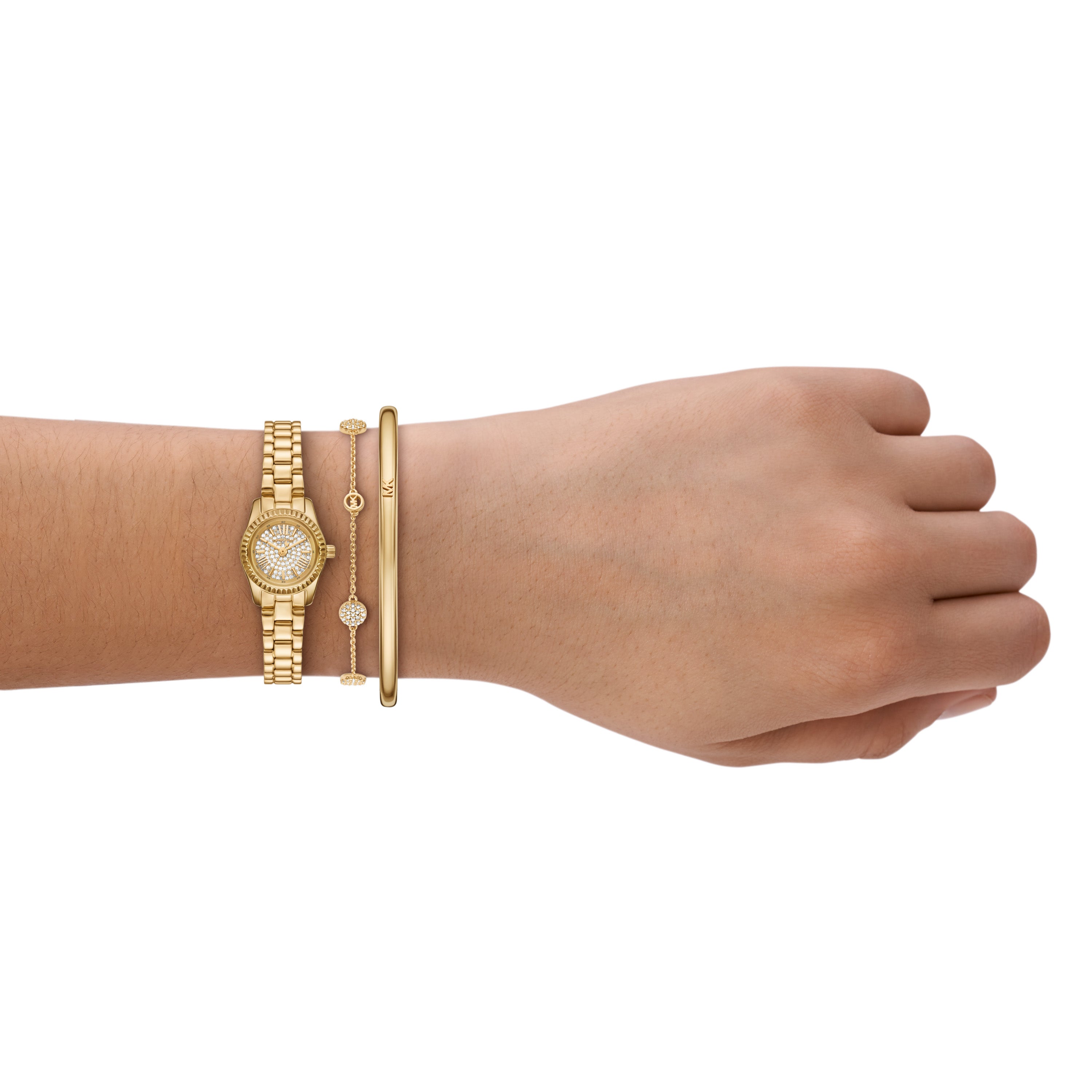 Michael Kors Petite Lexington Pavé Watch and Jewelry Gift Set MK4944SET