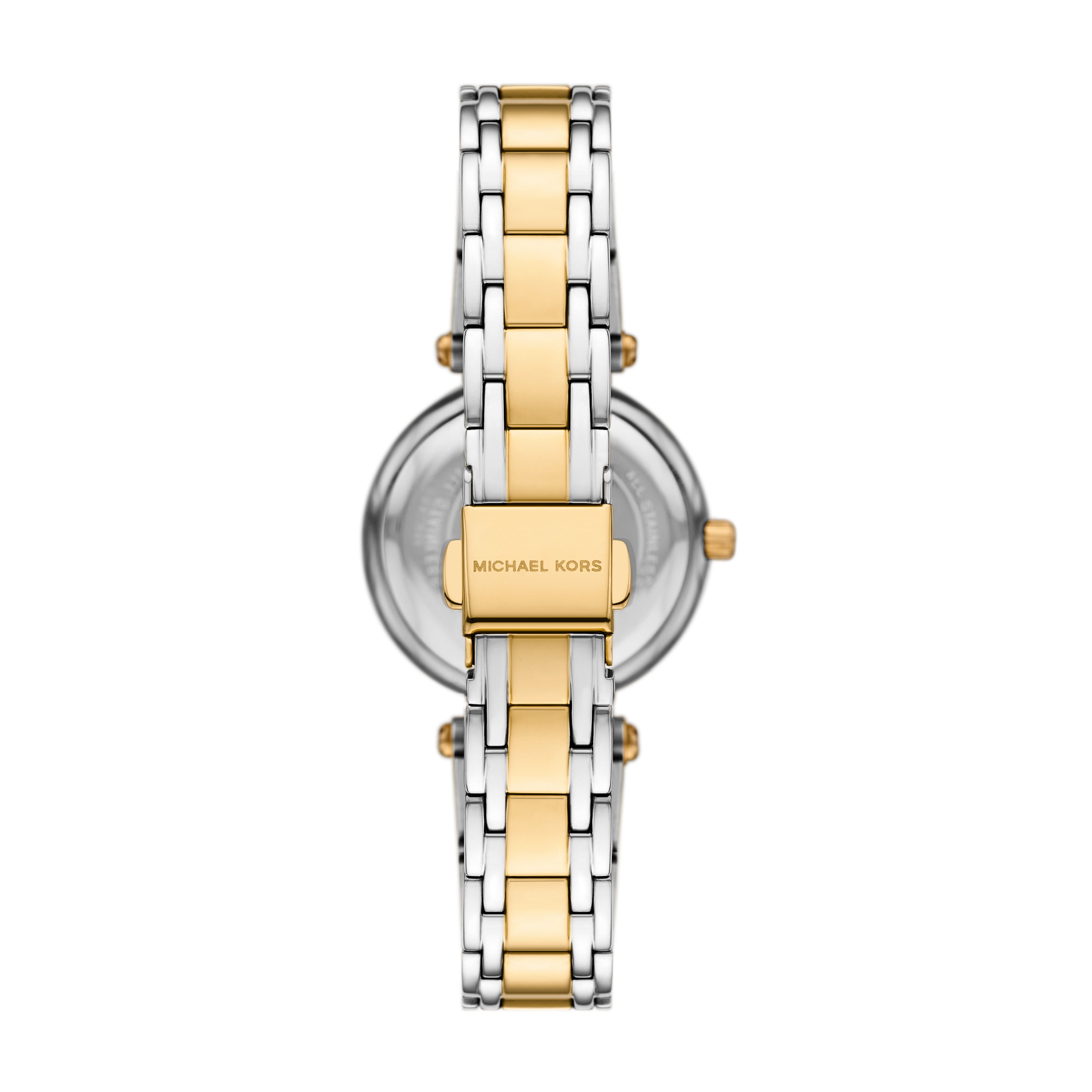 Michael Kors Laney Green Dial Two Tone Stainless Steel Watch MK4973SET