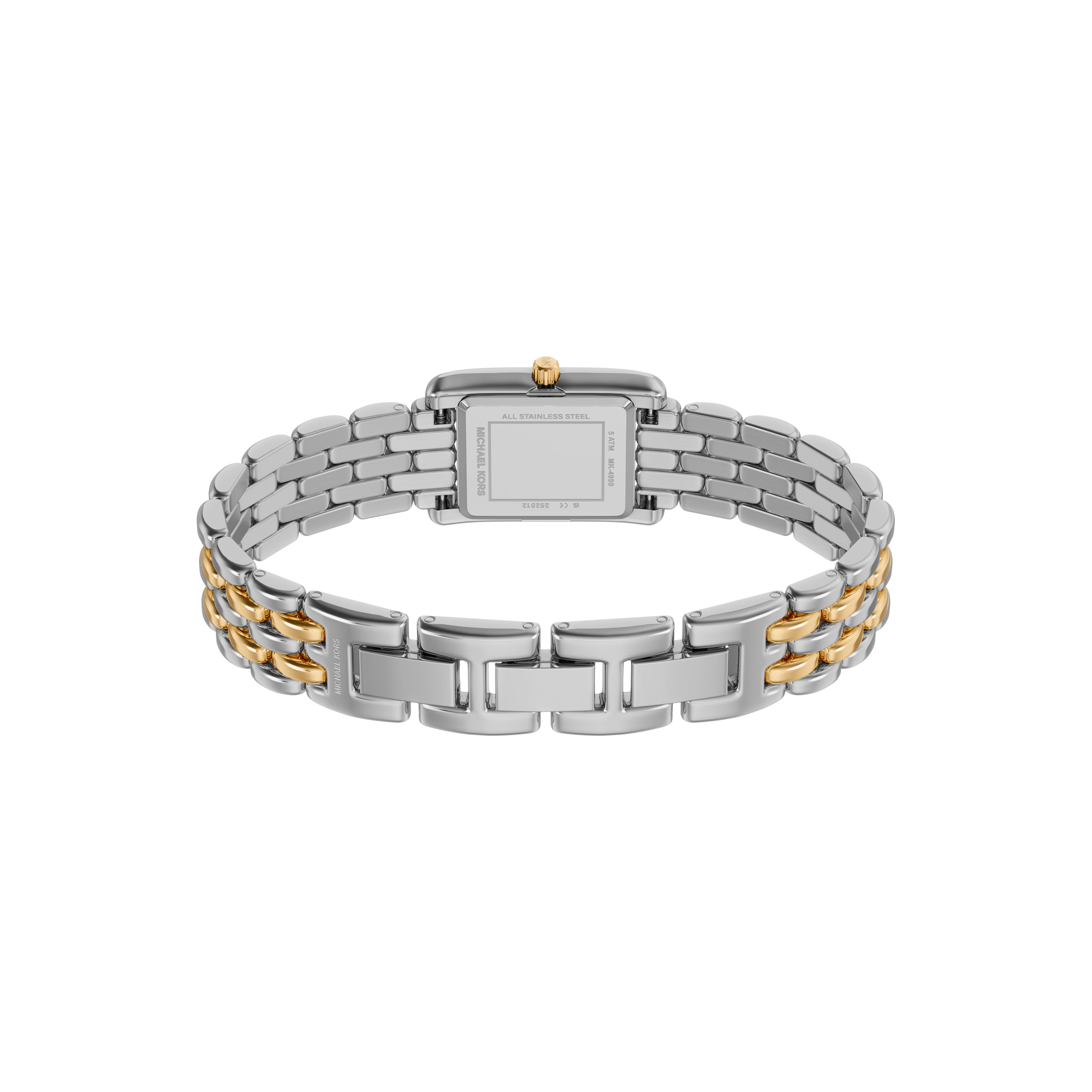 Michael Kors Essex White Dial Two Tone Stainless Steel Watch MK4999