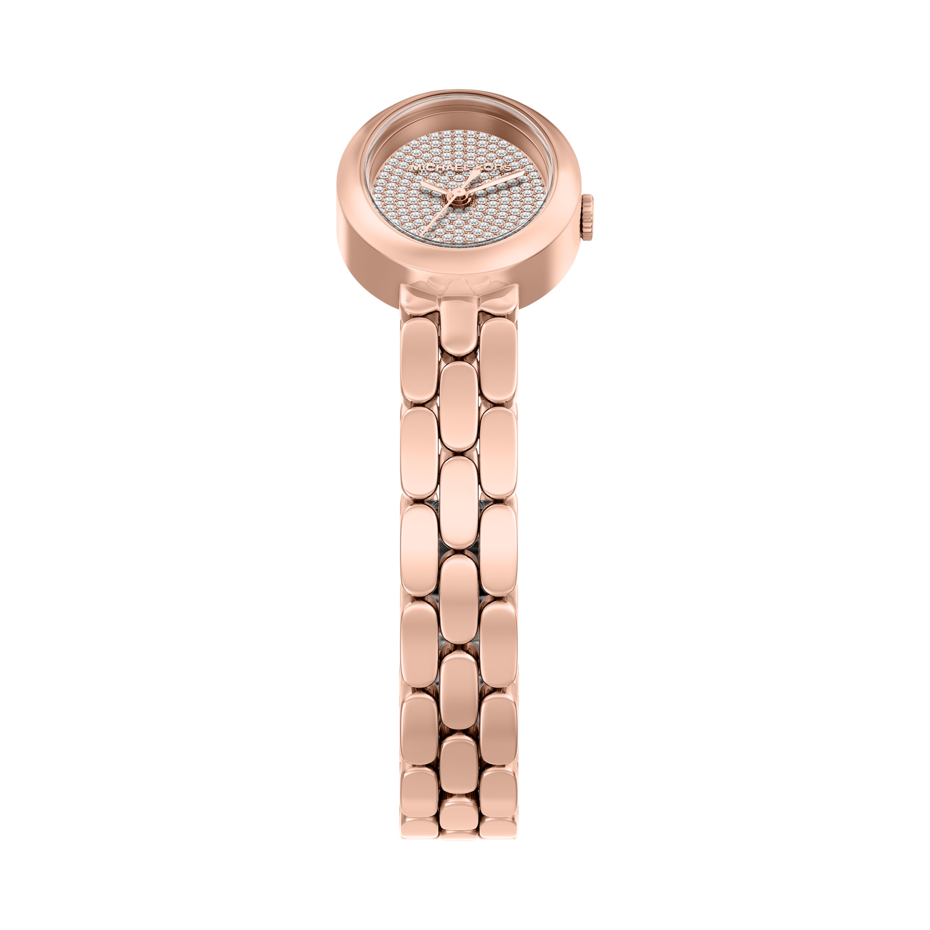 Michael Kors Maude Silver Dial Rose Gold Stainless Steel Watch MK7598SET