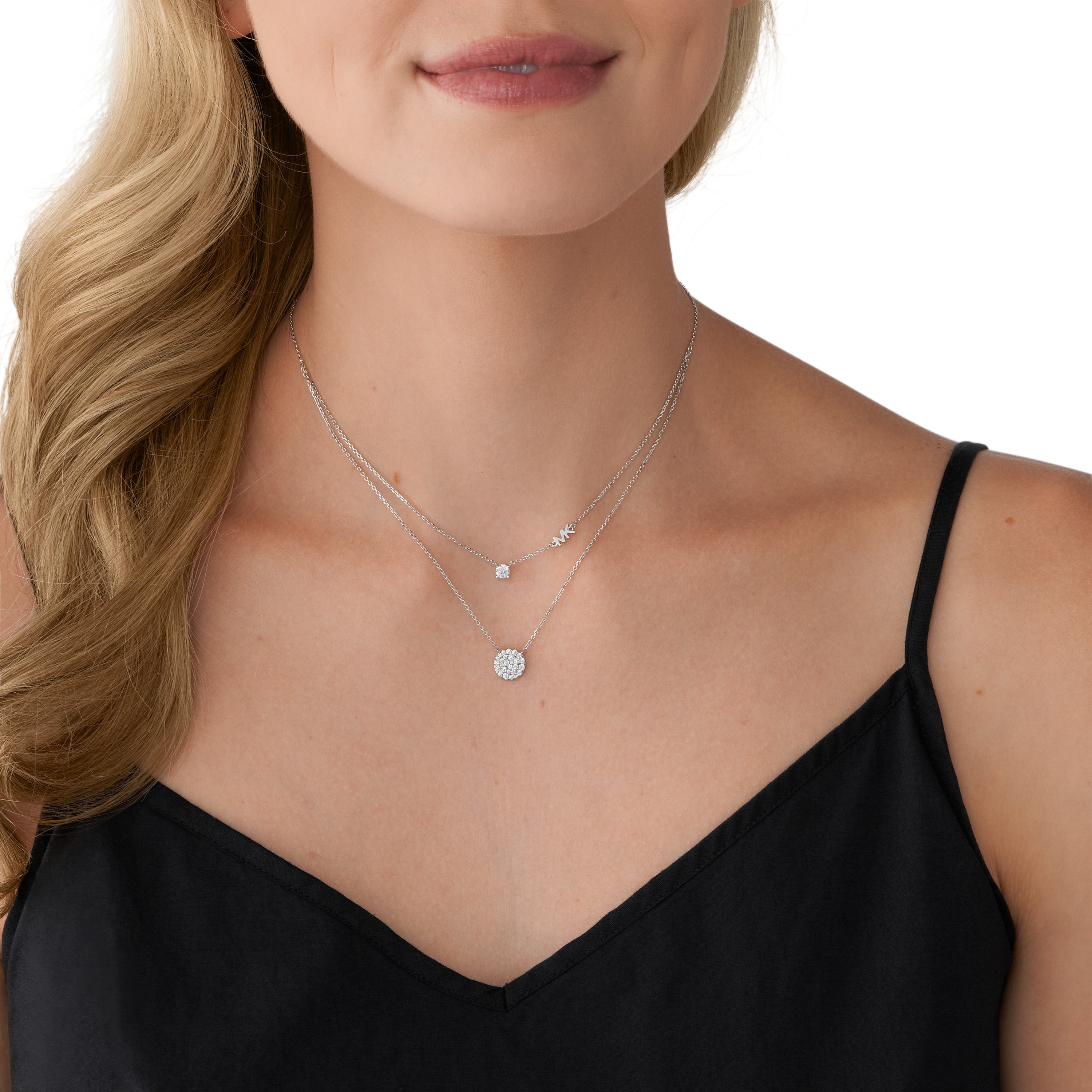 Michael Kors Premium Double Silver Necklace MKC1591AN040