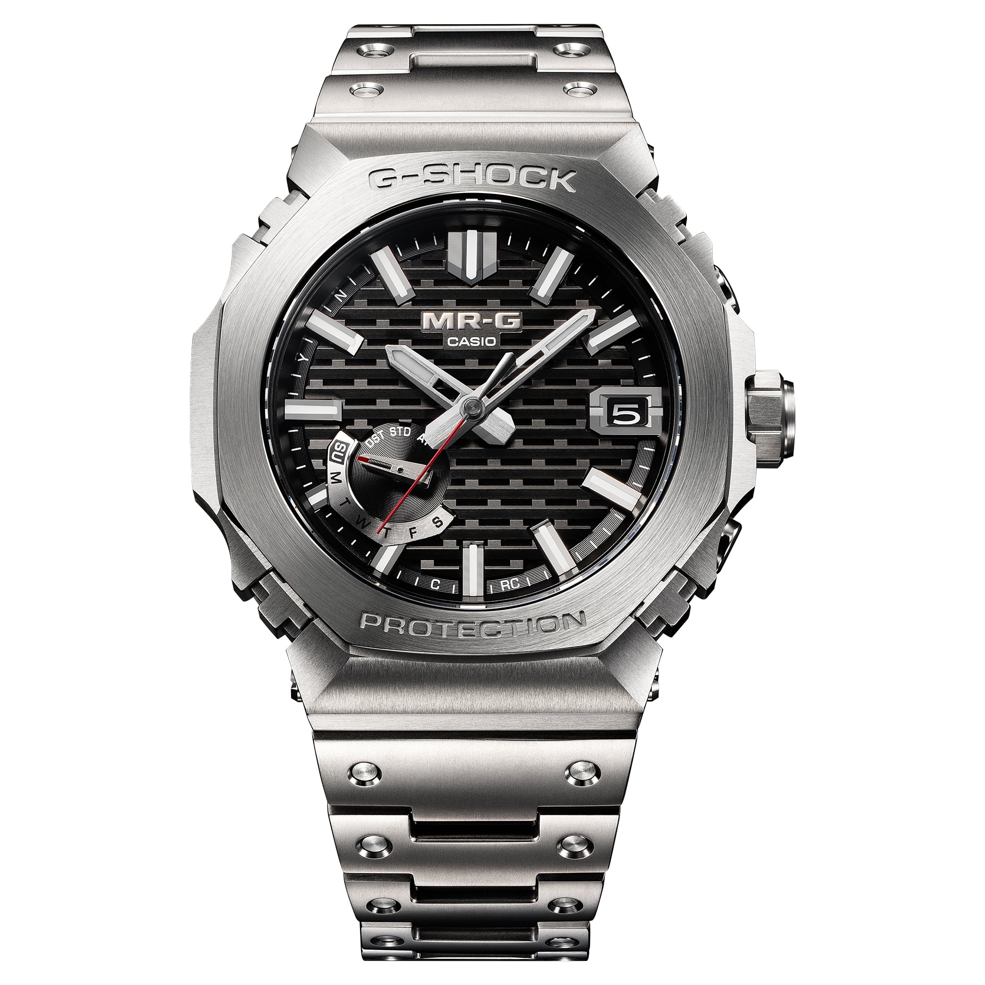 G-Shock MR-G Black Dial Silver Stainless Steel Watch MRGB2100D-1A