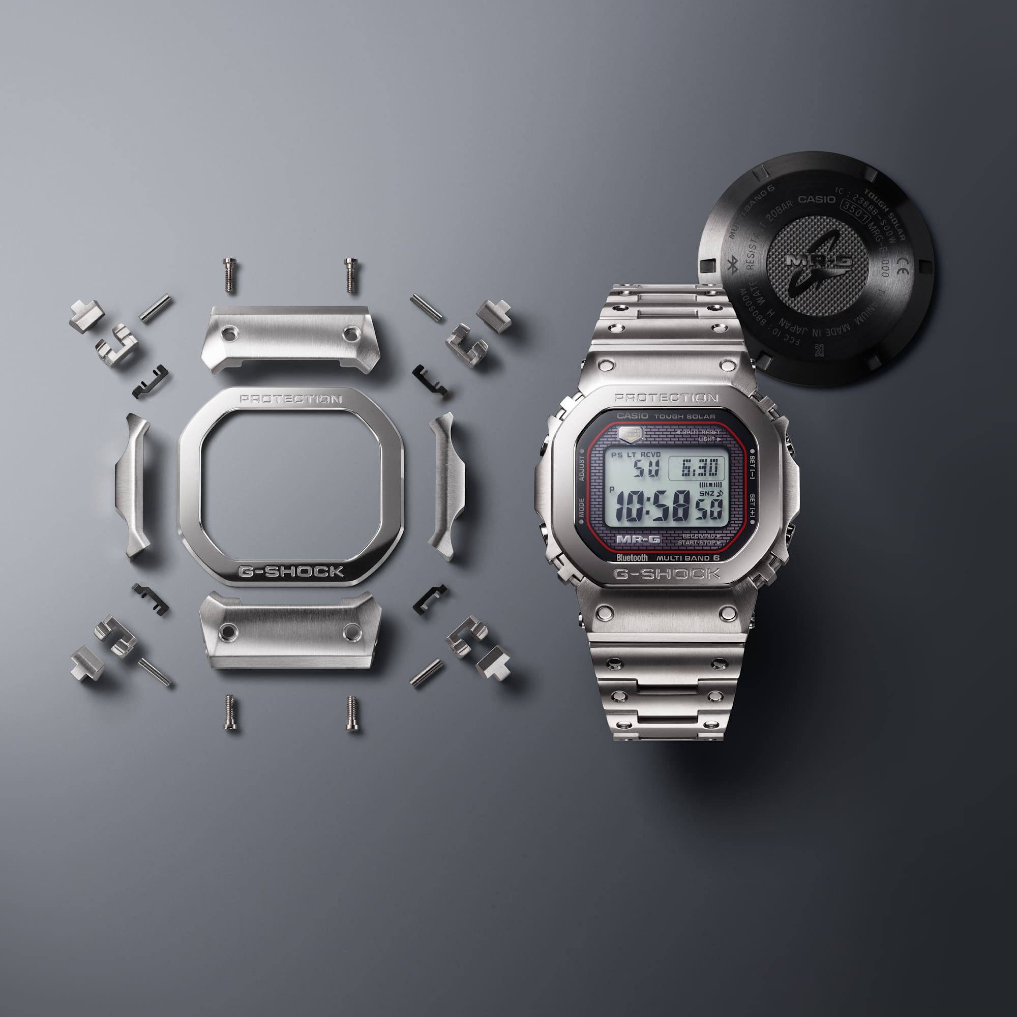 G-Shock MR-G Elite Titanium Timepiece with Solar Technology MRGB5000D-1D