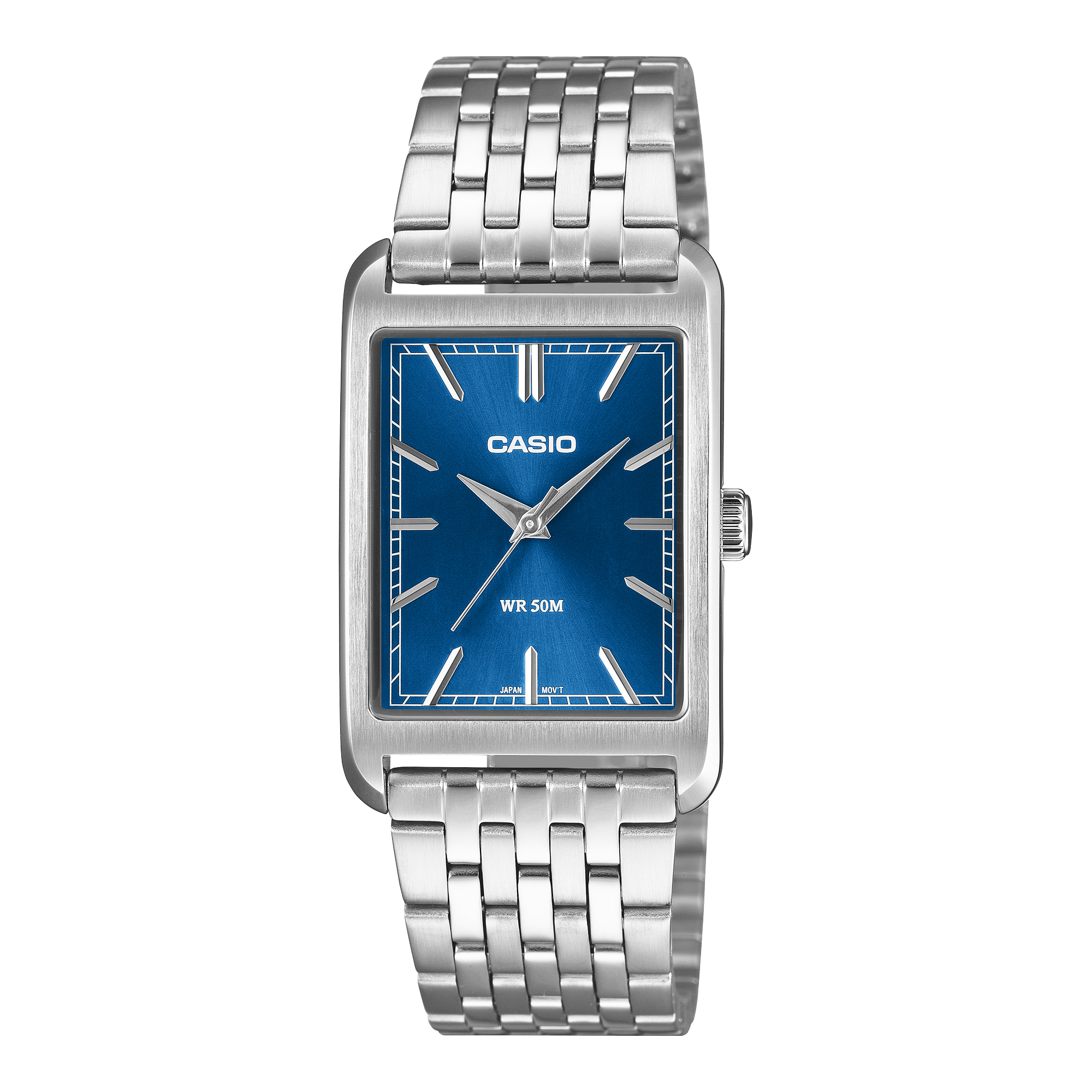 Casio Vintage MTP-B215D-2A silver dial men's analogue watch