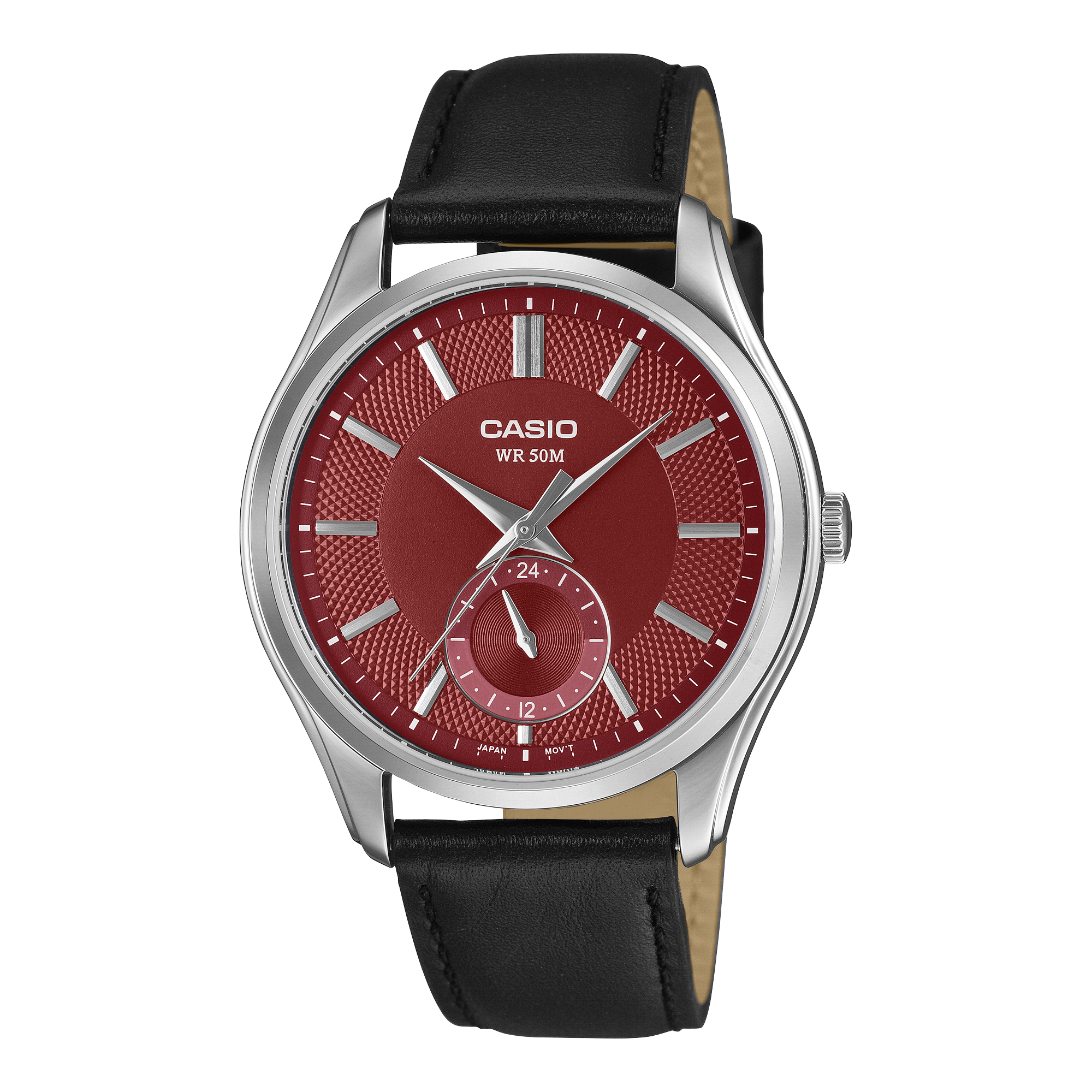 Casio Vintage MTP-B315L-4A champagne dial men's analogue watch leather strap