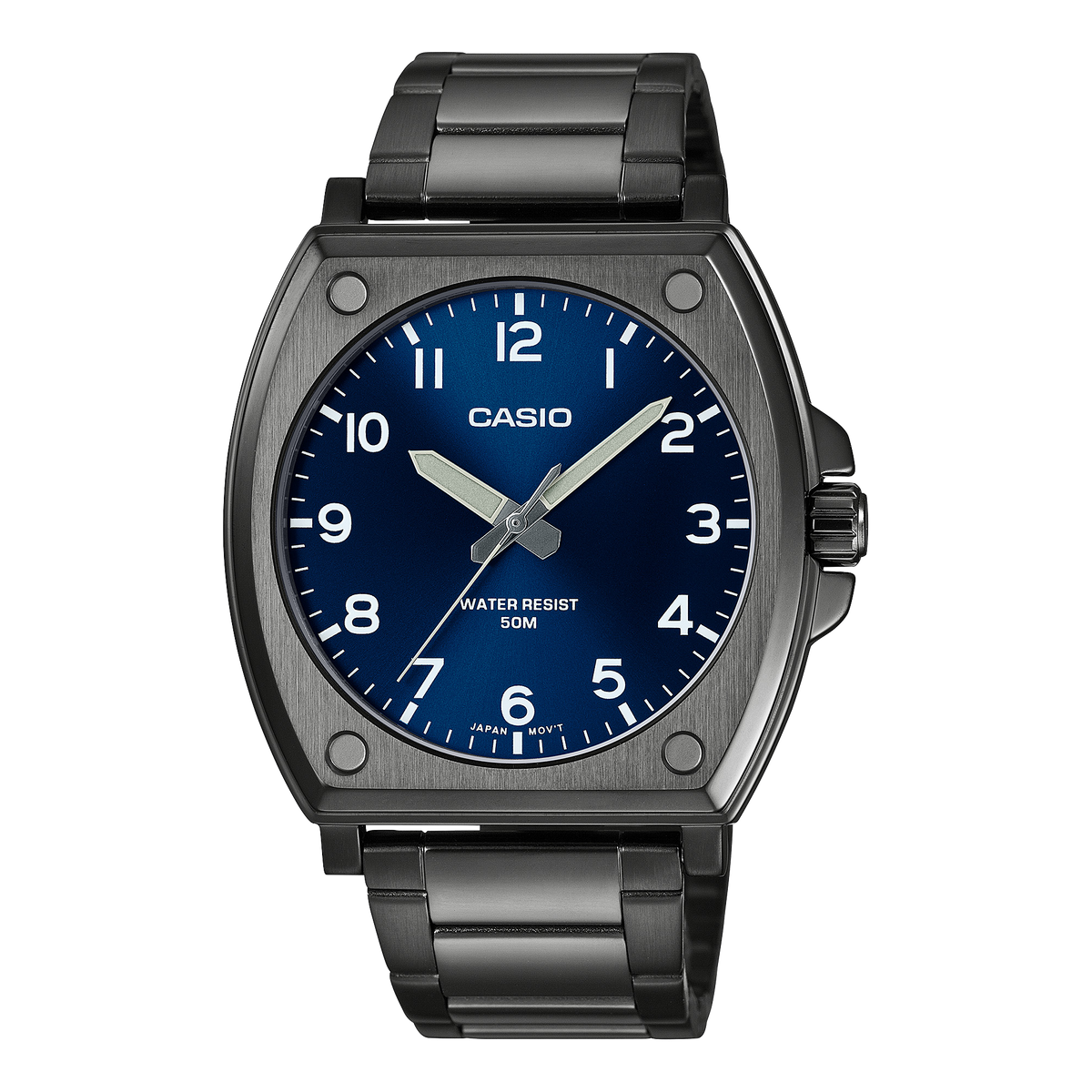 Casio Standard Analogue Blue Dial Stainless Steel Watch MTPE730B-2A
