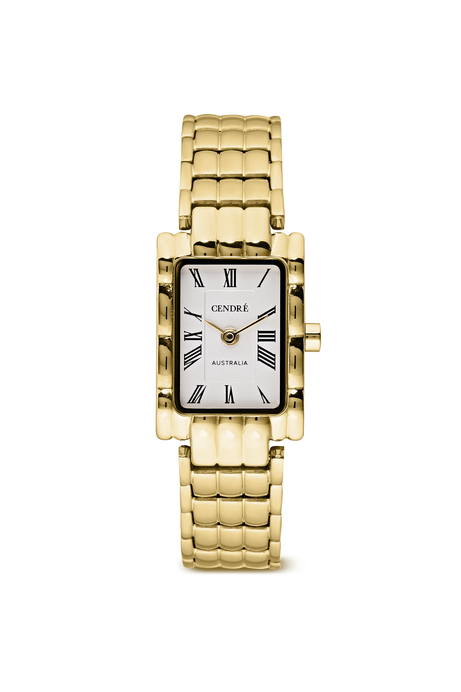 Cendré Mila White Dial 14K Gold Women's Watch — front