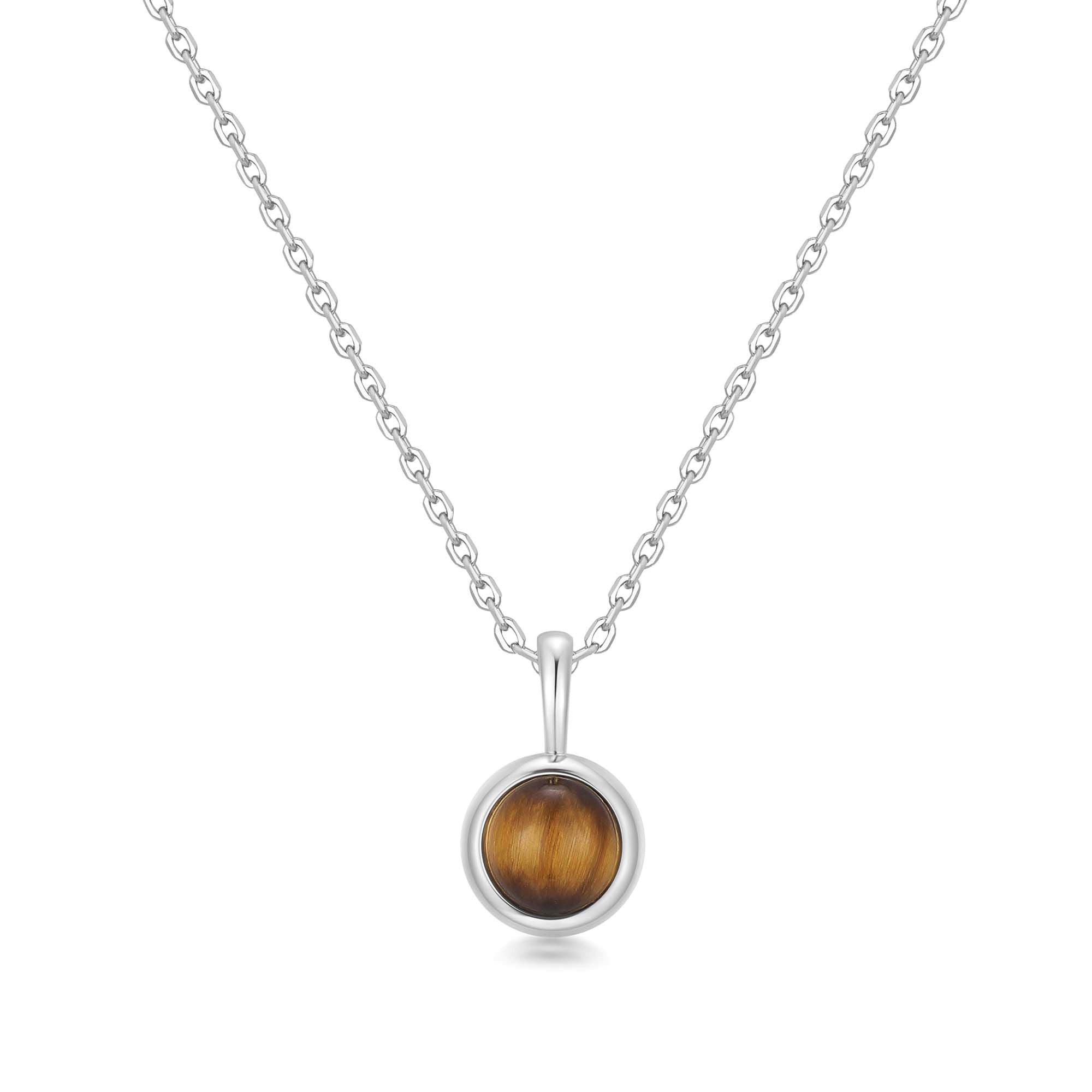 Ania Haie Silver Tiger Eye Necklace Modern Luxury Jewelry Trend