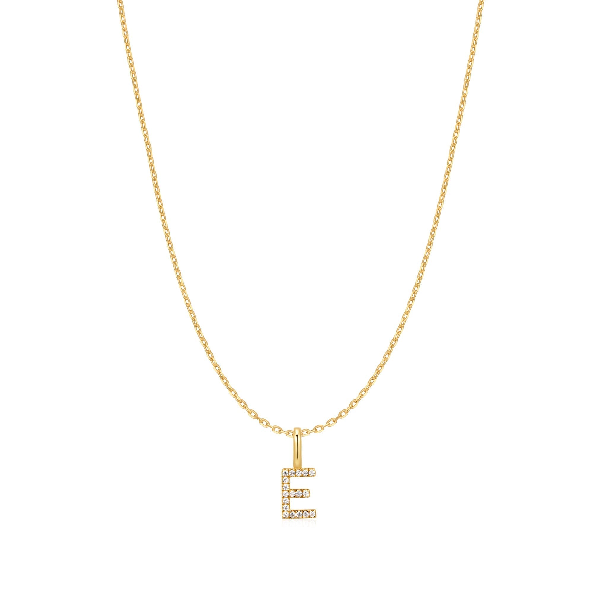 Ania Haie Gold Letter E Initial Necklace