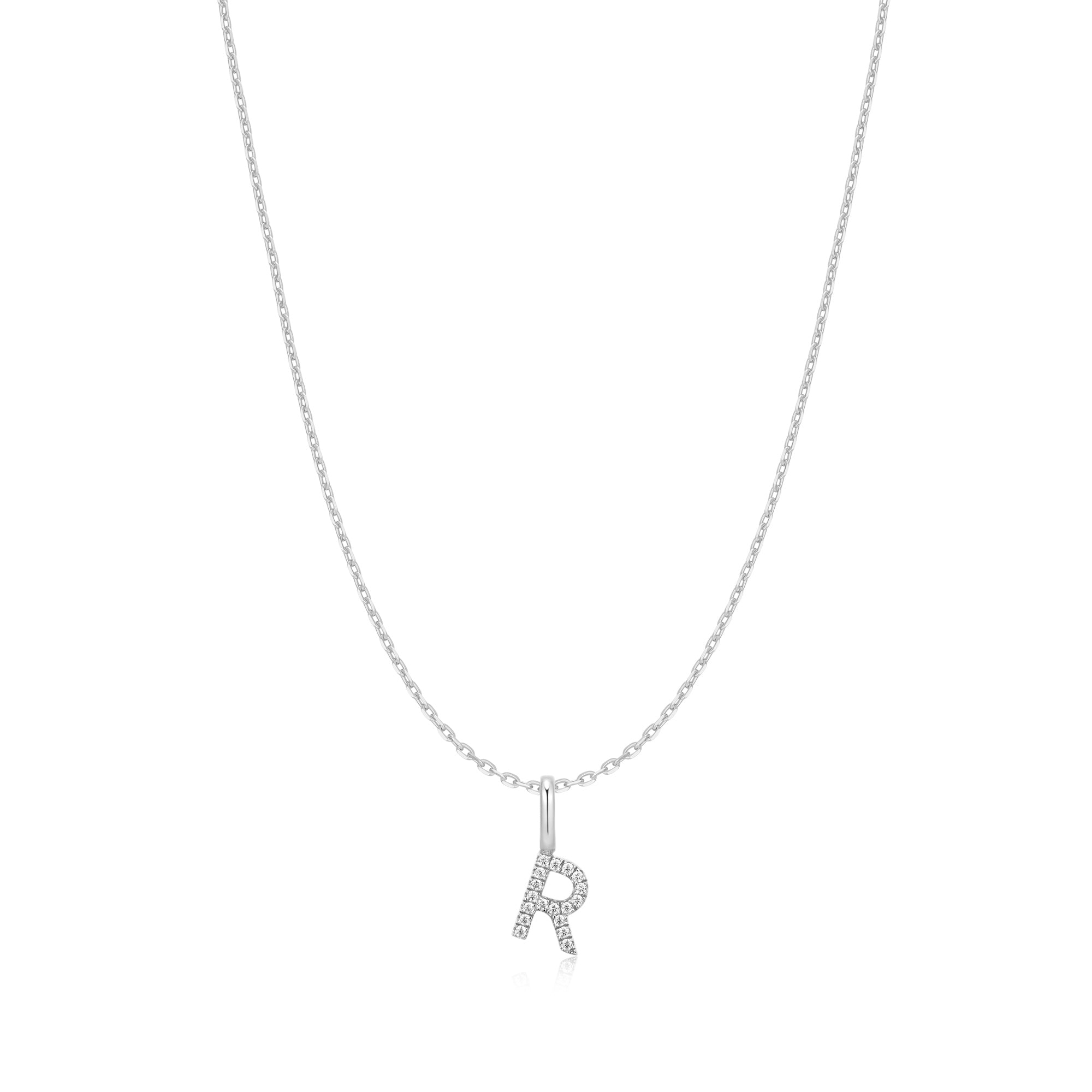 Ania Haie Silver Letter R Initial Necklace