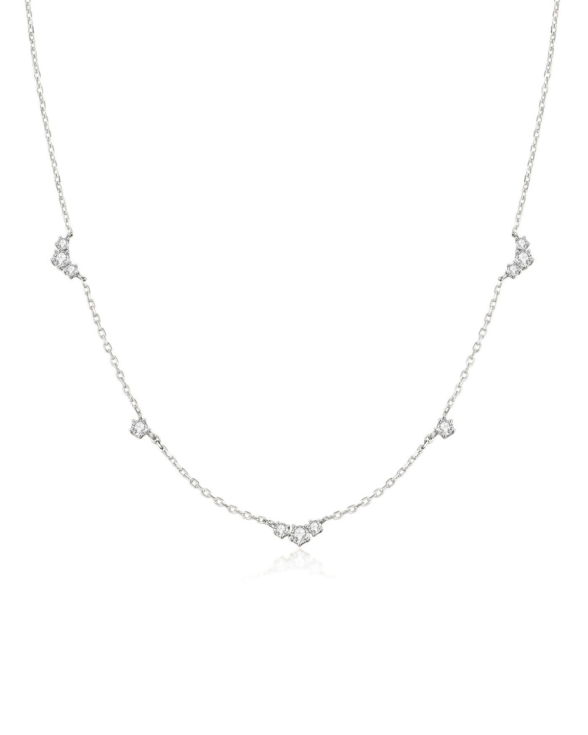 Ania Haie Silver Cluster & Single Station Necklace